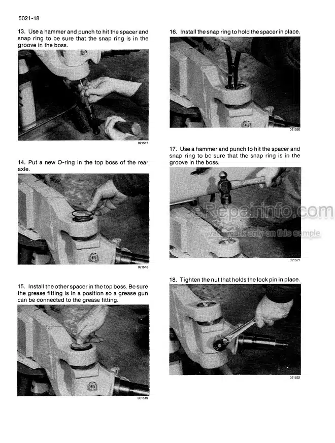 Photo 5 - Case 584E 585E 586E Service Manual Forklift 8-44811