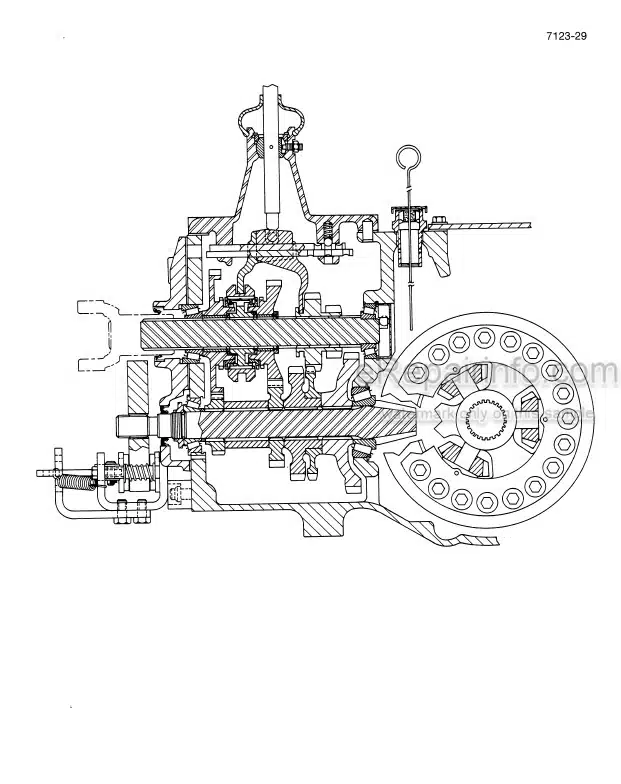 Photo 6 - Case 584E 585E 586E Service Manual Forklift 8-44811