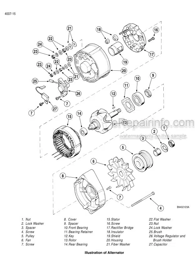 Photo 3 - Case 585G 586G 588G Service Manual Forklift 7-14851