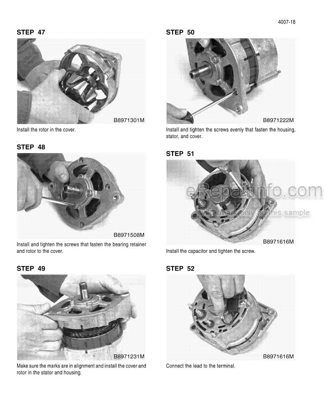 Photo 7 - Case 586H 588H Tier 4 Service Manual Rough Terrain Forklift 47421773