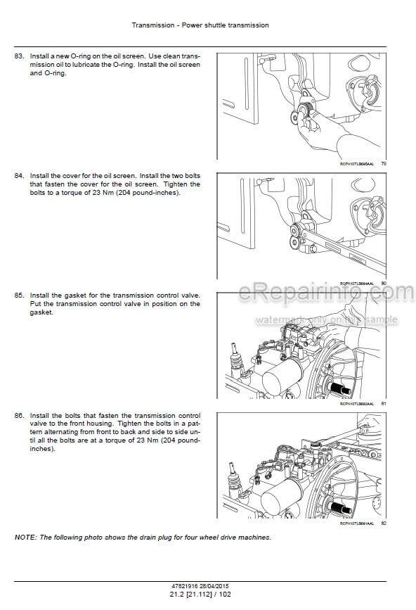 Photo 7 - Case 880R Service Manual Excavator 9-67075