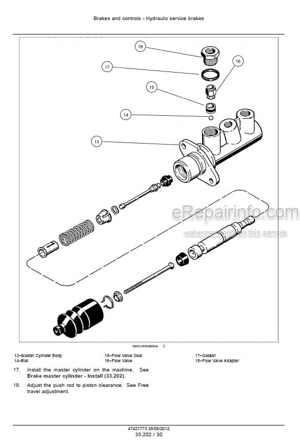 Photo 6 - Case 586H 588H Tier 4 Service Manual Rough Terrain Forklift 47421773