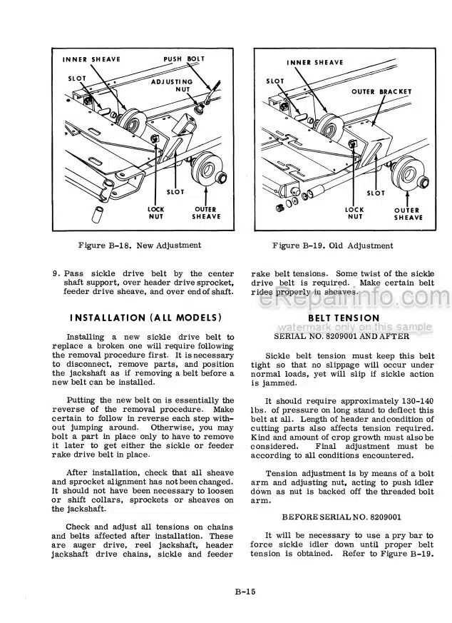 Photo 2 - Case 600 660 Service Manual Combine 9-63801