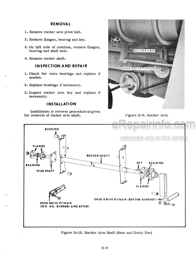 Photo 6 - Case 600 660 Service Manual Combine 9-63801