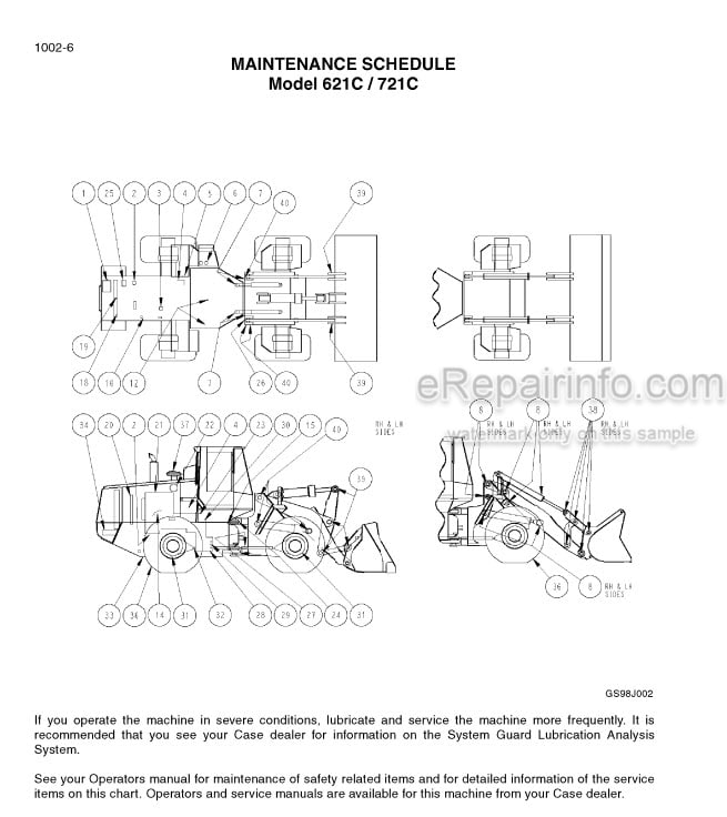 Photo 3 - Case 621C 721C Service Manual Loader 7-12073R0
