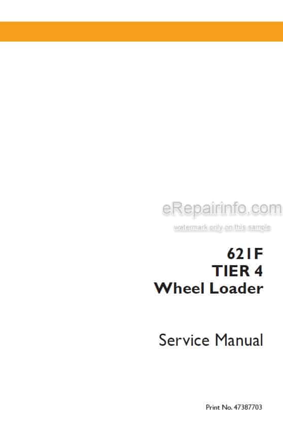 Photo 5 - Case 621F Tier 4 Service Manual Wheel Loader 47387703
