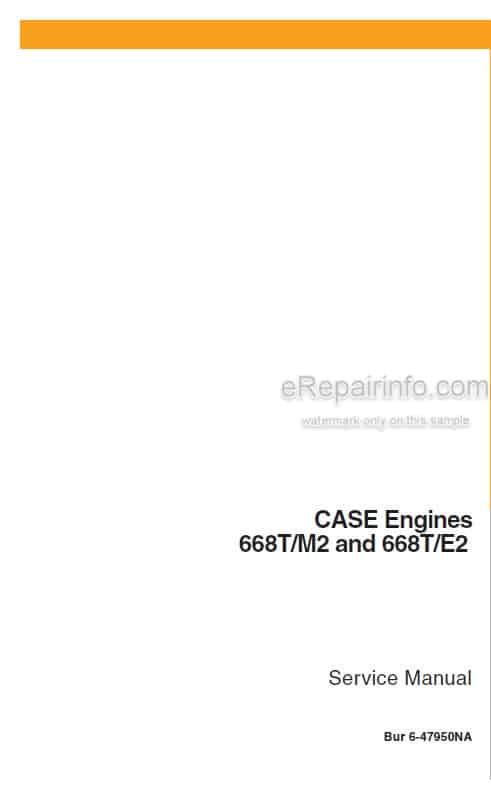 Photo 5 - Case 668T-M2 668T-E2 Service Manual Engine 6-47950