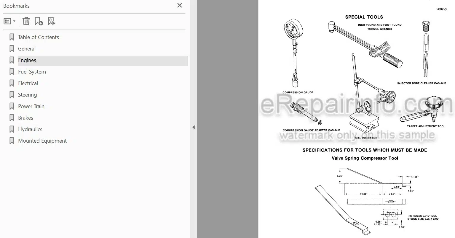 Photo 4 - Case 680H Service Manual Loader Backhoe 9-69301