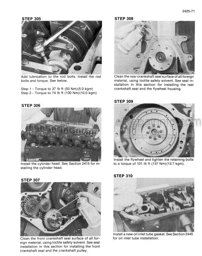 Photo 7 - Case 686G 686GXR 688G Series 2 Service Manual Telescopic Handler 7-16041