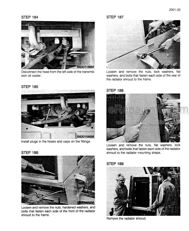 Photo 8 - Case 680CK Series C Service Manual Loader 9-72595