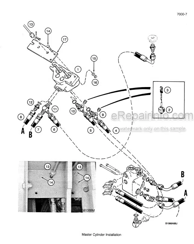 Photo 5 - Case 680L Service Manual Loader Backhoe 8-68772