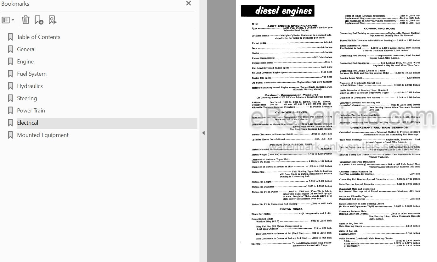 Photo 4 - Case 680 Service Manual Loader Backhoe 9-77442