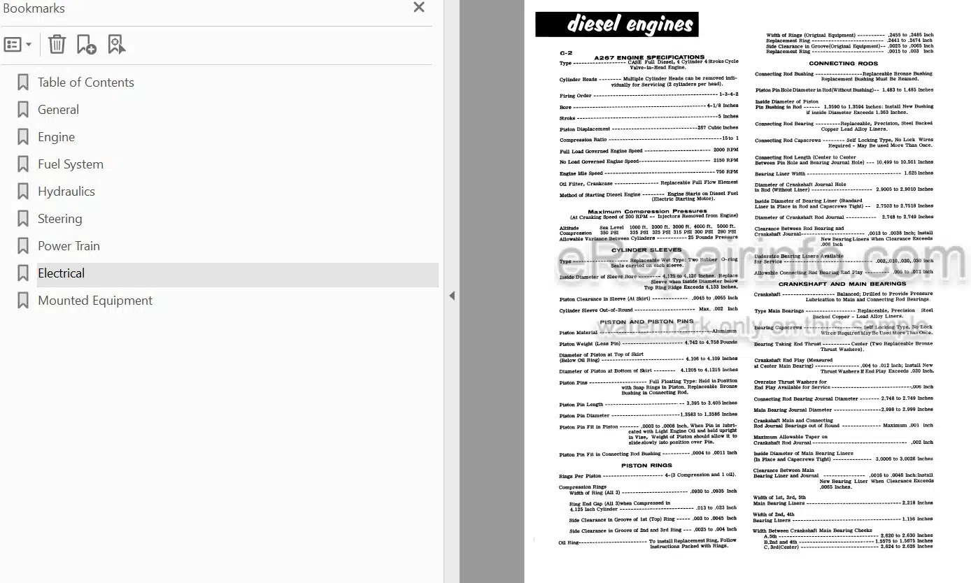 Photo 4 - Case 680 Service Manual Loader Backhoe 9-77442