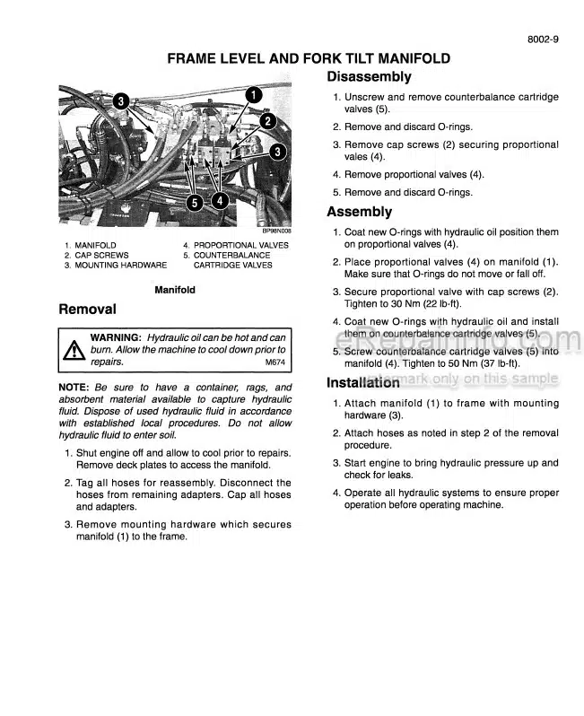 Photo 6 - Case 686G 686GXR Service Manual Telescopic Handler 7-89650