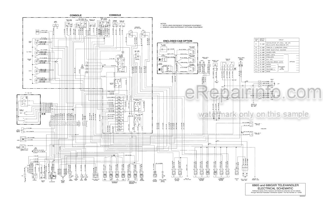 Photo 5 - Case 686G 686GXR Service Manual Telescopic Handler 7-89650
