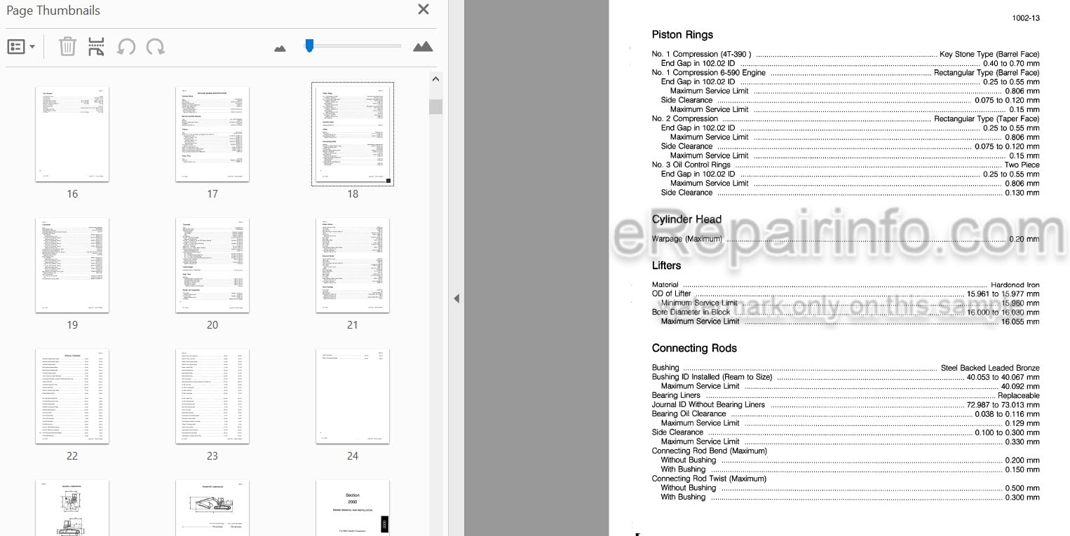 Photo 3 - Case 688C Service Manual Excavator 7-32653