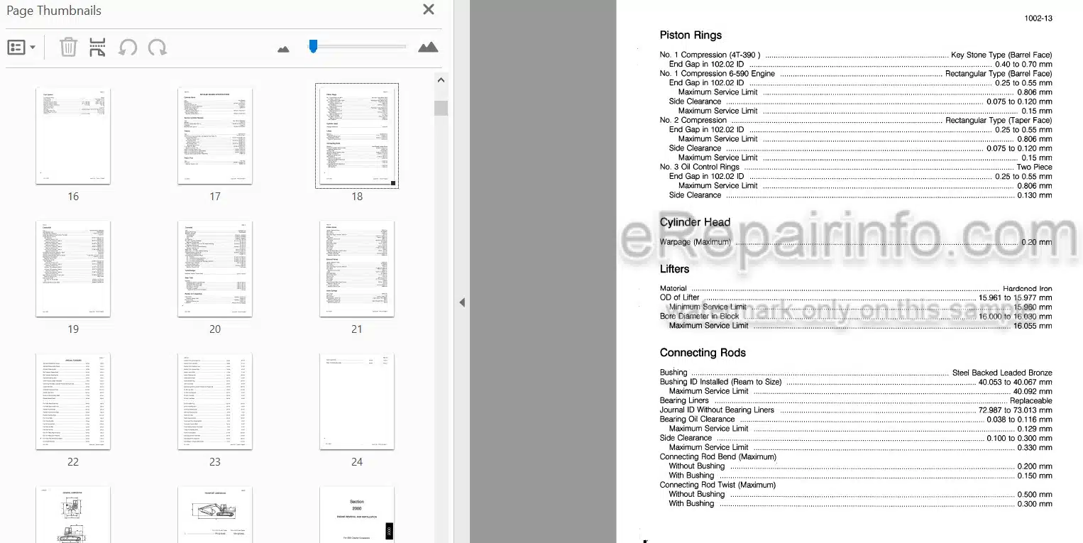 Photo 3 - Case 688C Service Manual Excavator 7-32653