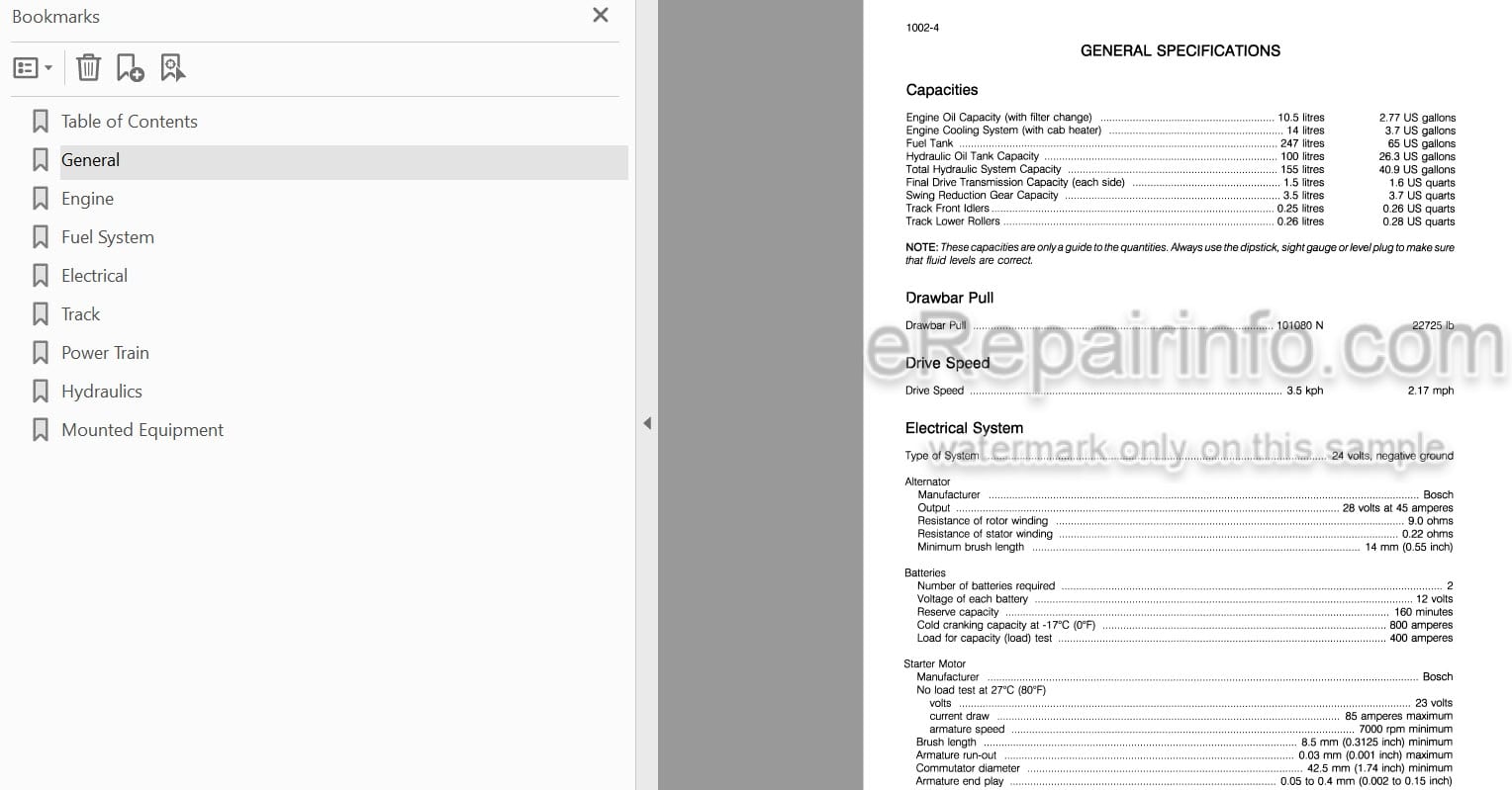 Photo 3 - Case 688 Service Manual Crawler Excavator