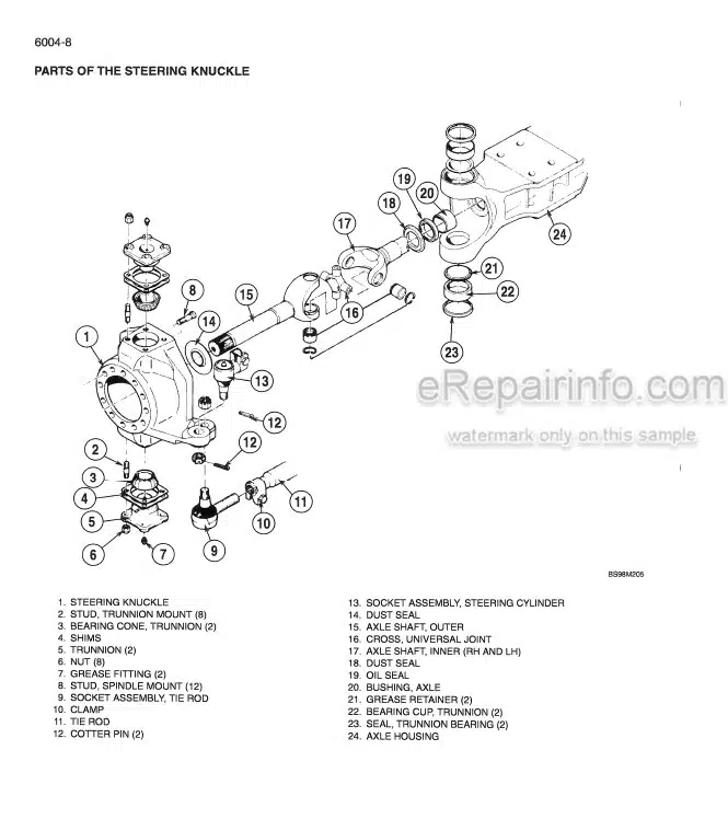 Photo 6 - Case 689G Service Manual Telescopic Handler 7-88730