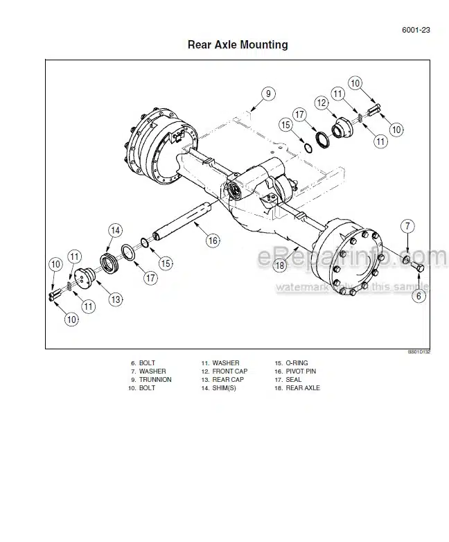 Photo 3 - Case 721D Service Manual Loader 6-47283