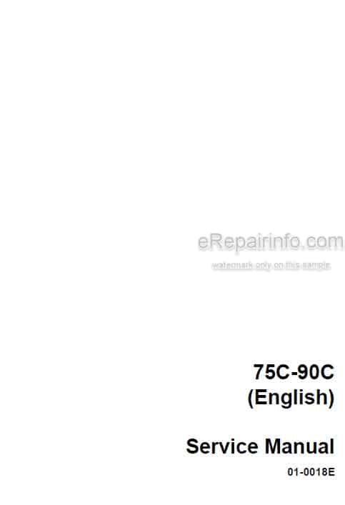 Photo 5 - Case 75C 75CL 95C Service Manual Excavator 01-0018E