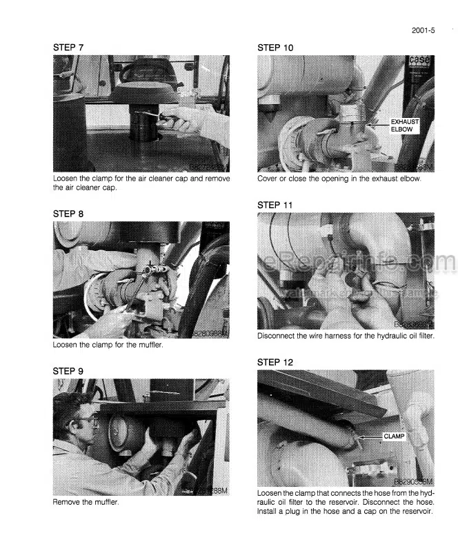 Photo 7 - Case 788 988 Plus Service Manual Crawler And Wheeled Excavator 7-79416