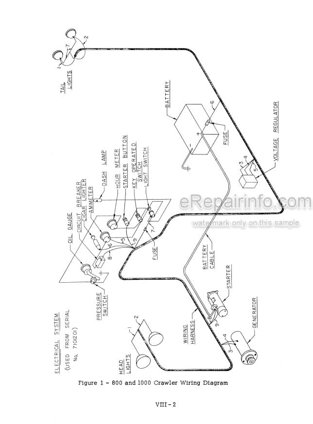 Photo 5 - Case 800 1000 Service Manual Crawler 9-72062