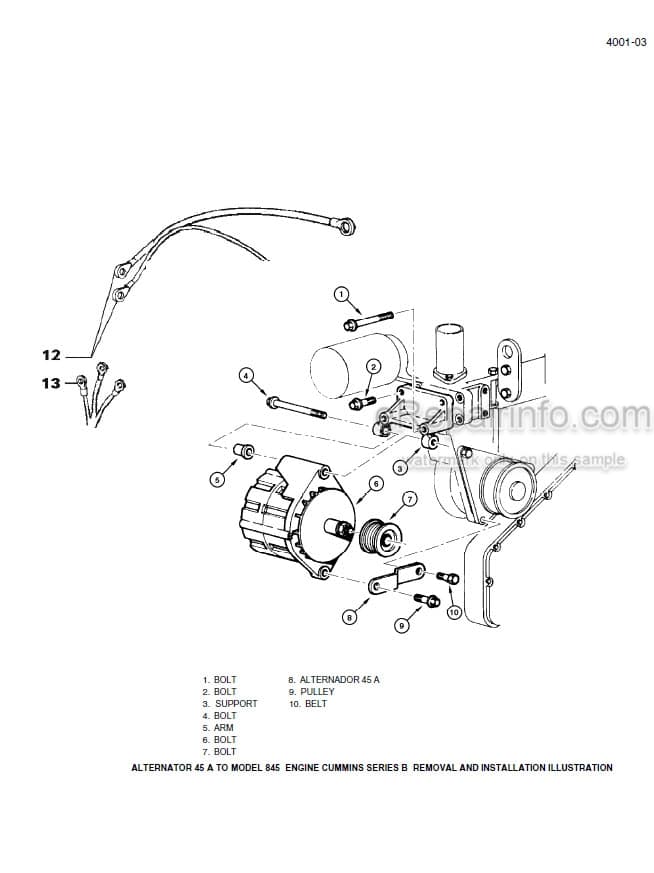 Photo 6 - Case 845 865 885 Service Manual Grader 6-46503R0