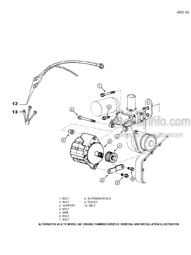 Photo 6 - Case 845 865 885 Service Manual Grader 6-46503R0