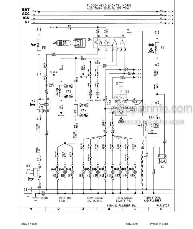 Photo 5 - Case 845 865 885 Service Manual Grader 6-46503R0