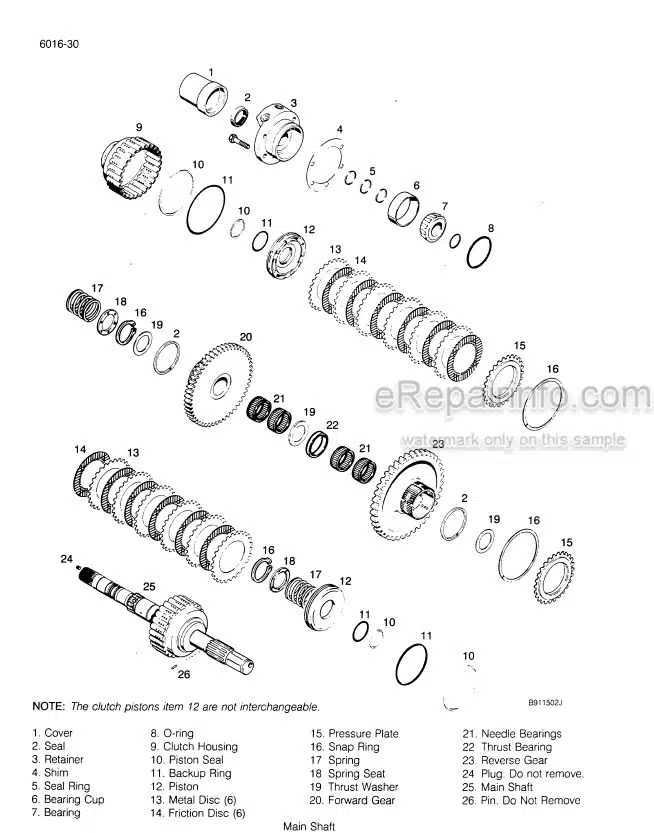 Photo 3 - Case 850E 855E Service Manual Crawler 8-17012
