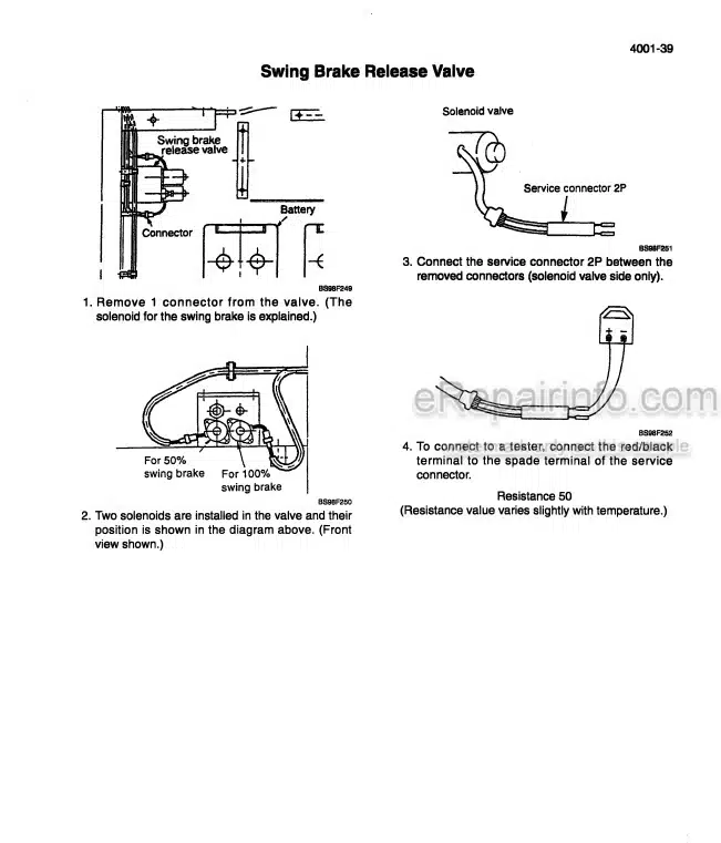 Photo 3 - Case 9040B Troubleshooting And Schematic Manual Excavator 7-63132
