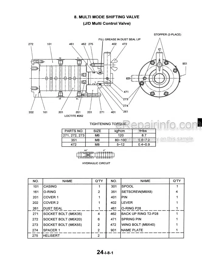 Photo 6 - Case CX14 Shop Manual Hydraulic Excavator S5PE0001E