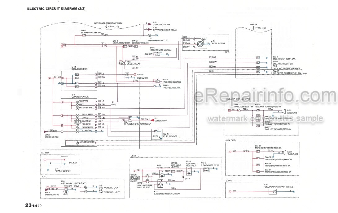 Photo 3 - Case CX31 CX36 Shop Manual Hydraulic Excavator S5PW0002E