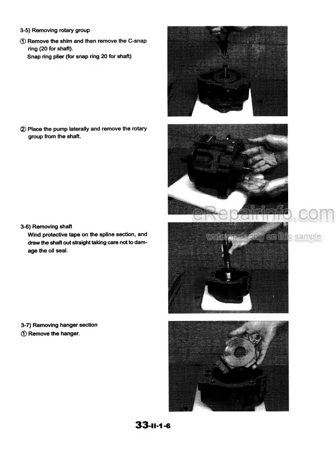 Photo 6 - Case CX31 CX36 Shop Manual Hydraulic Excavator S5PW0002E