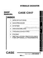 Photo 4 - Case CX47 Shop Manual Hydraulic Excavator S5PJ0002E