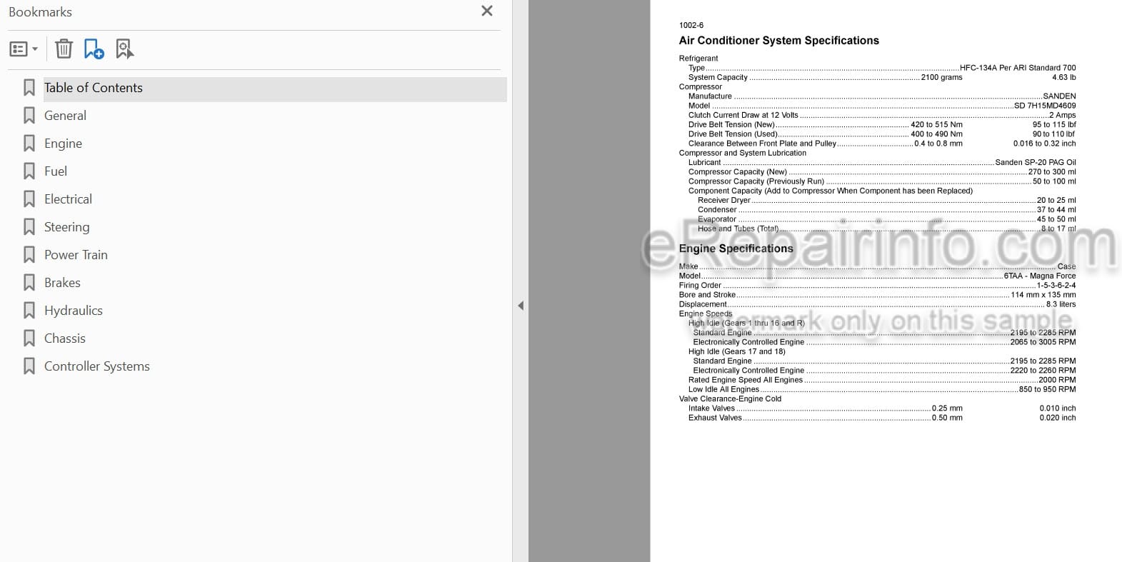 Photo 4 - Case MX180 MX200 MX220 MX240 MX270 Magnum Service Manual Tractor 7-85709R0