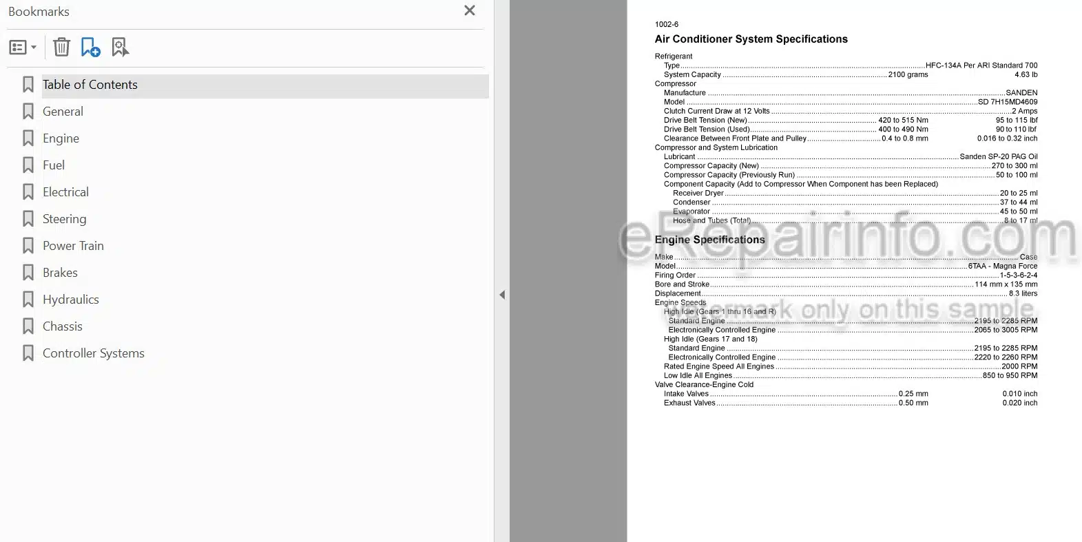 Photo 4 - Case MX180 MX200 MX220 MX240 MX270 Magnum Service Manual Tractor 7-85709R0