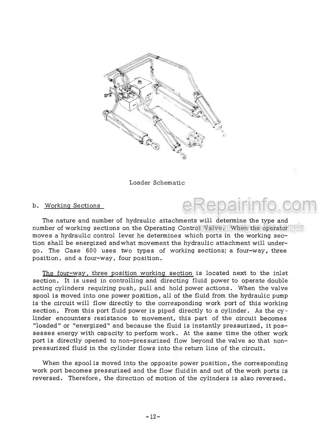 Photo 6 - Case Terratrac 600 Service Manual Diesel Crawler Tractor 9-72001
