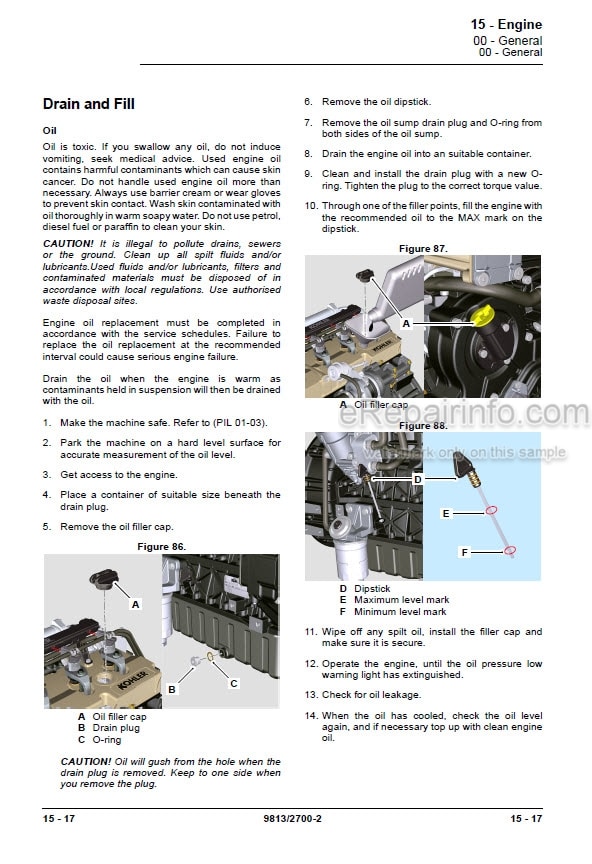 Photo 2 - JCB 100C-1 85Z-1 86C-1 90Z-1 Service Manual Compact Excavator 9813-2700