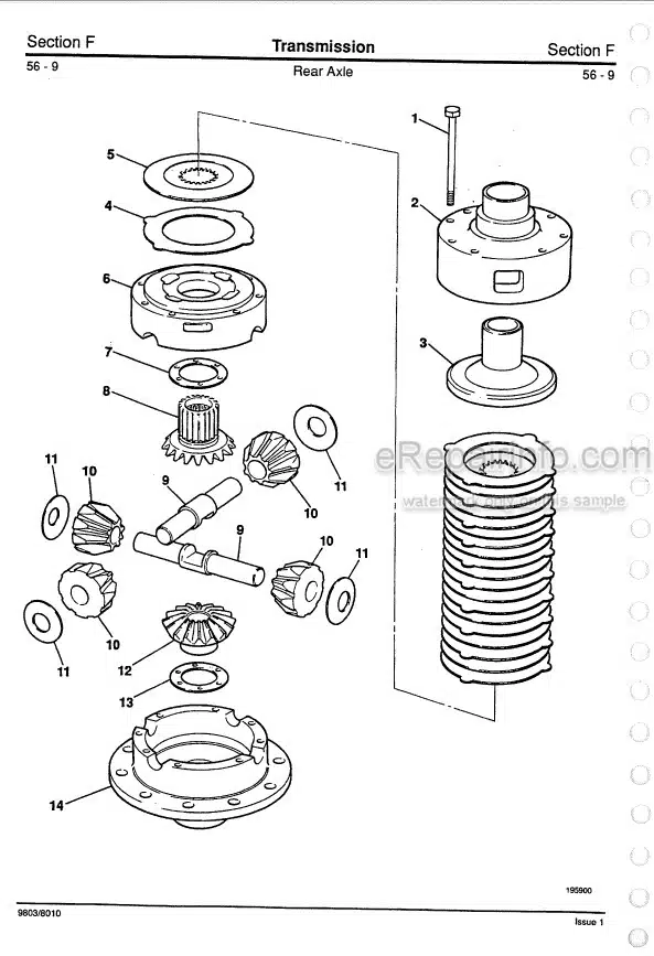 Photo 6 - JCB 1115 1115S 1125 1135 Fastrac Service Manual Tractor 9803-8010