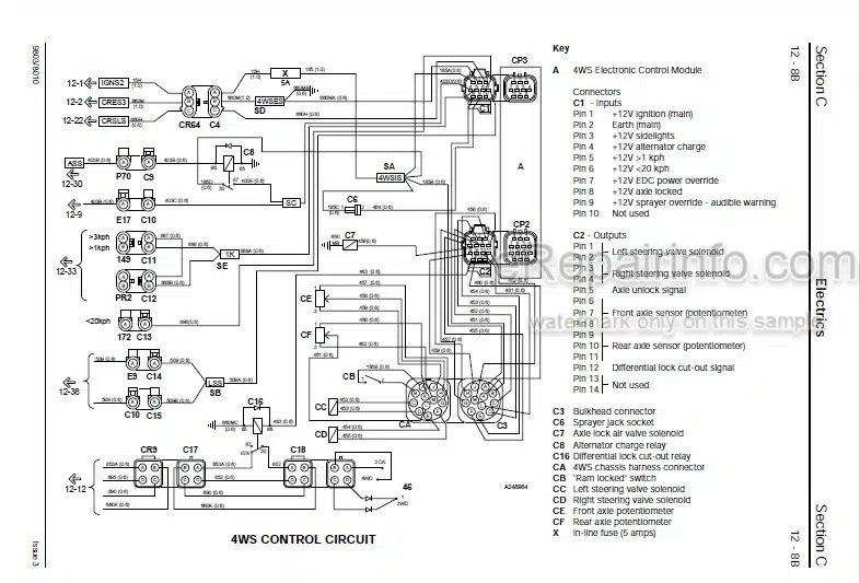 Photo 5 - JCB 1115 1115S 1125 1135 Fastrac Service Manual Tractor 9803-8010