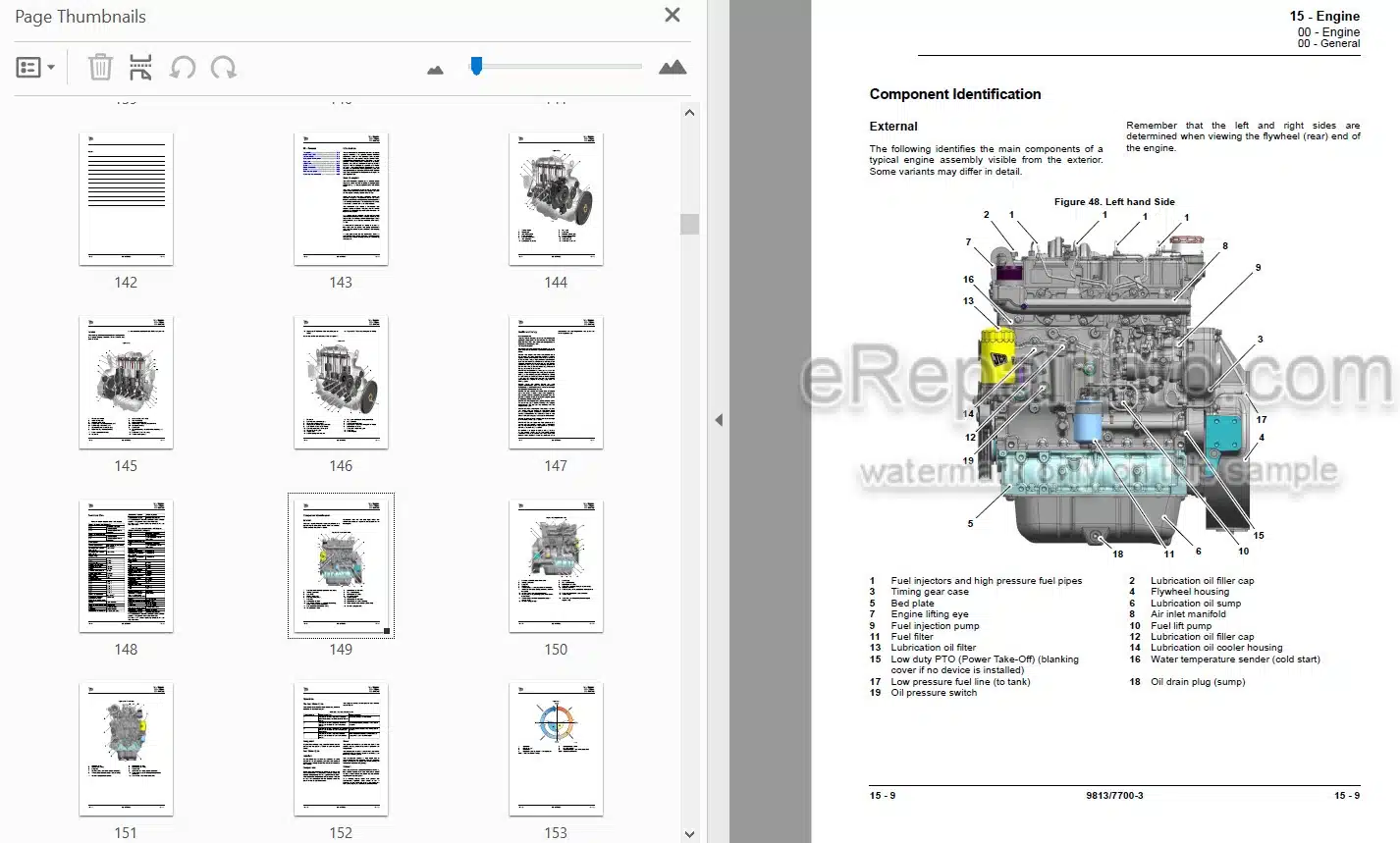 Photo 3 - JCB 116 116D 116DD VM116 Service Manual Roller 9813-7700