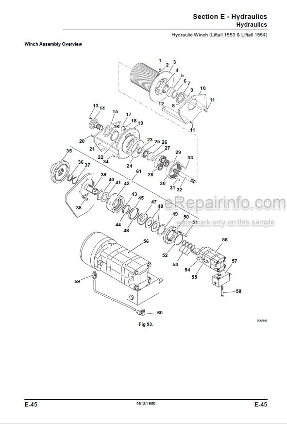 Photo 6 - JCB 1253 1202 1553 1554 Liftall Service Manual Pick And Carry Crane 9813-1650