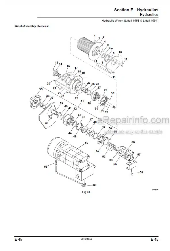 Photo 6 - JCB 1253 1202 1553 1554 Liftall Service Manual Pick And Carry Crane 9813-1650
