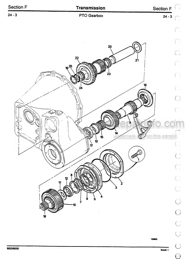 Photo 5 - JCB 125 135 145 150 155 185 Fastrac Service Manual Tractor 9803-8000