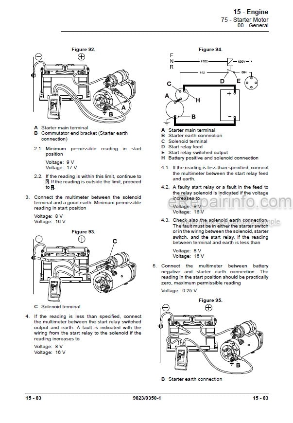 Photo 3 - JCB 140 Service Manual Excavator 9823-0350
