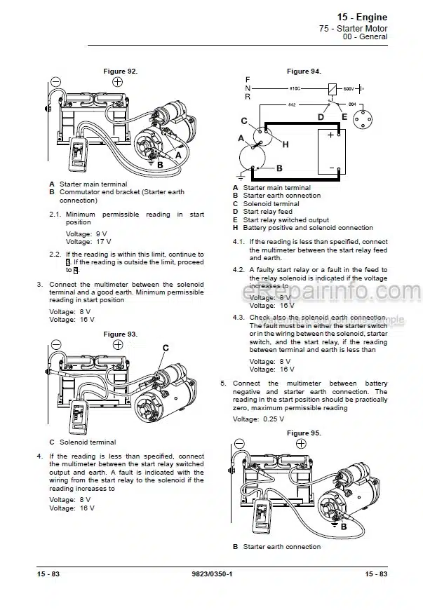 Photo 3 - JCB 140 Service Manual Excavator 9823-0350