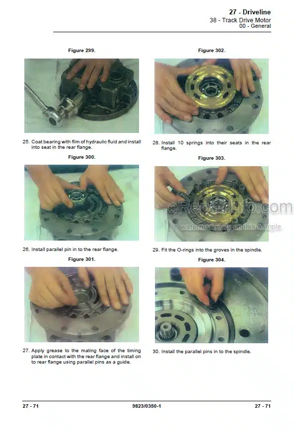 Photo 12 - JCB 140 Service Manual Excavator 9823-0350