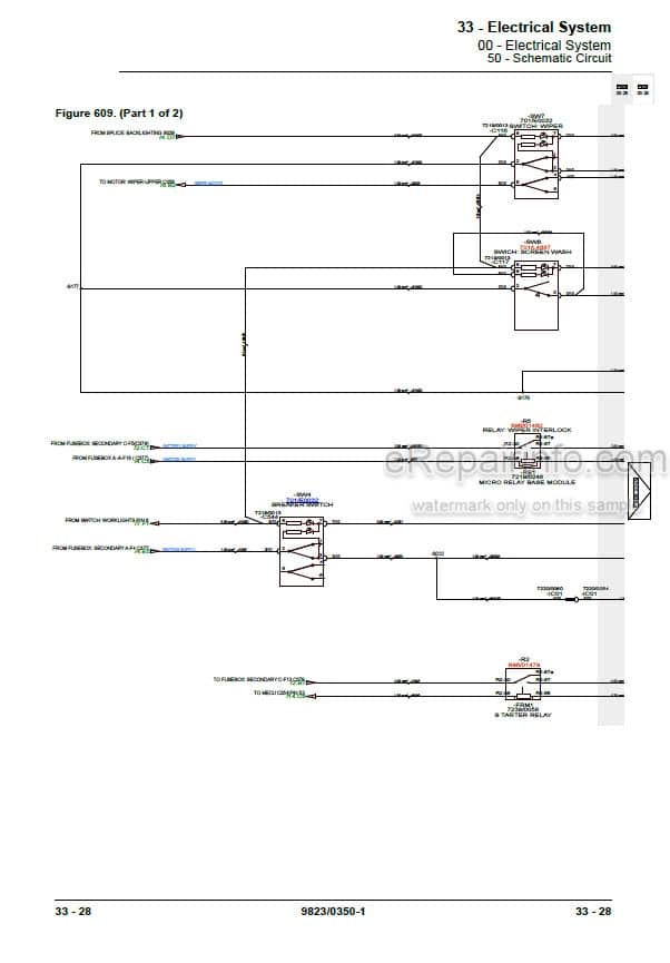 Photo 6 - JCB 140 Service Manual Excavator 9823-0350